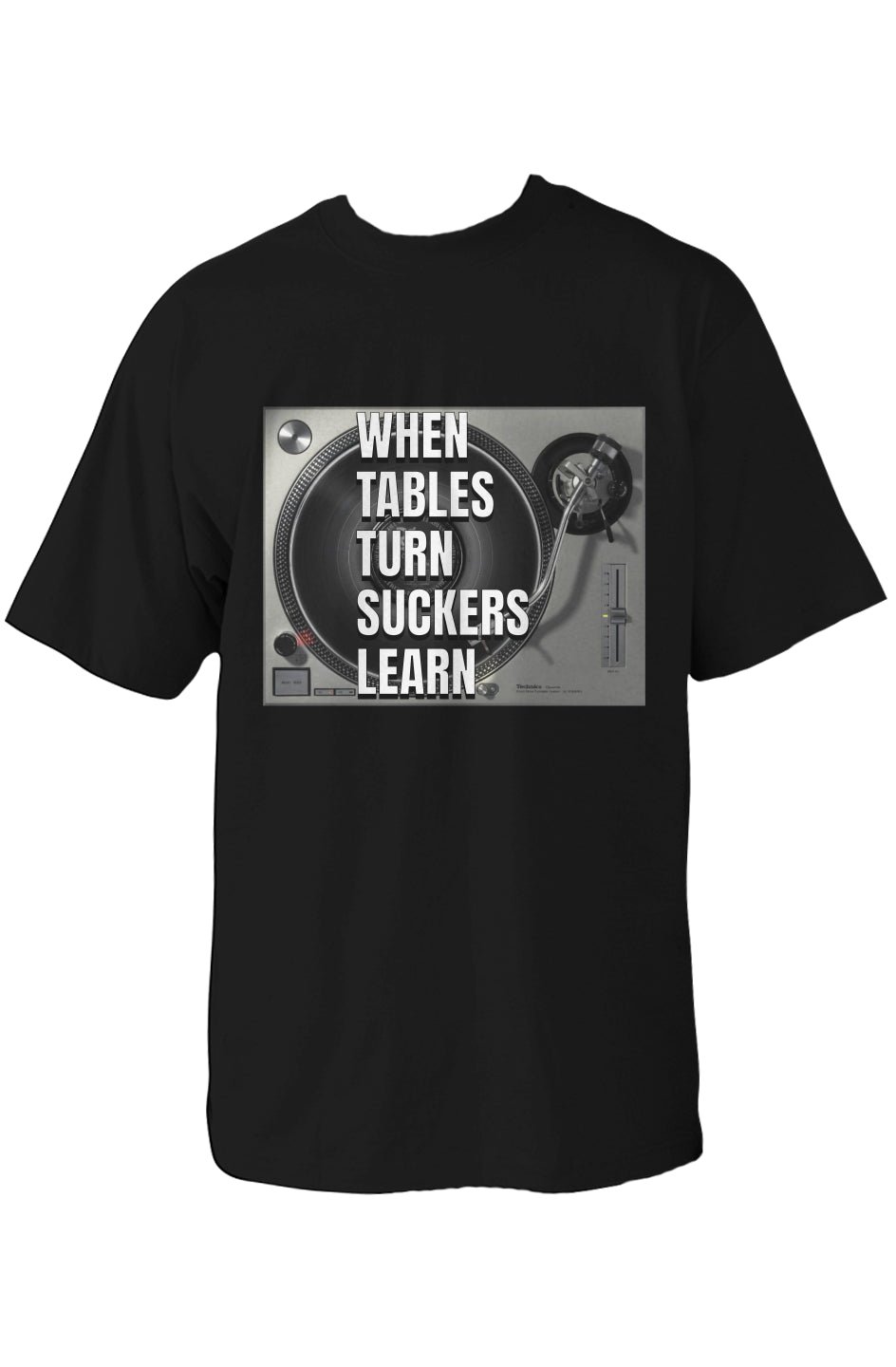 Suckers Learn Black Oversized Heavyweight T Shirt