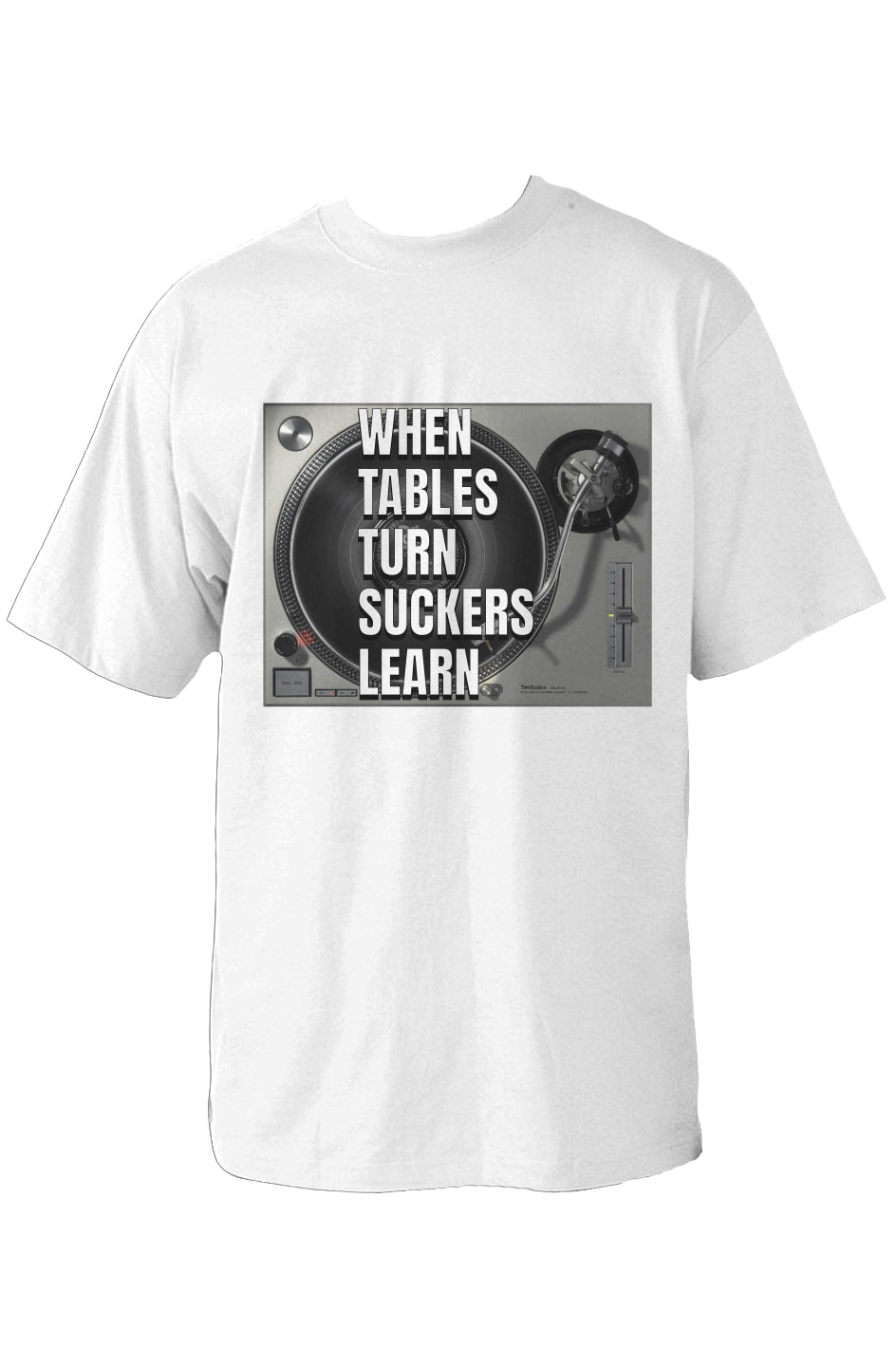 Suckers Learn Black Oversized Heavyweight T Shirt - Trust the DJ