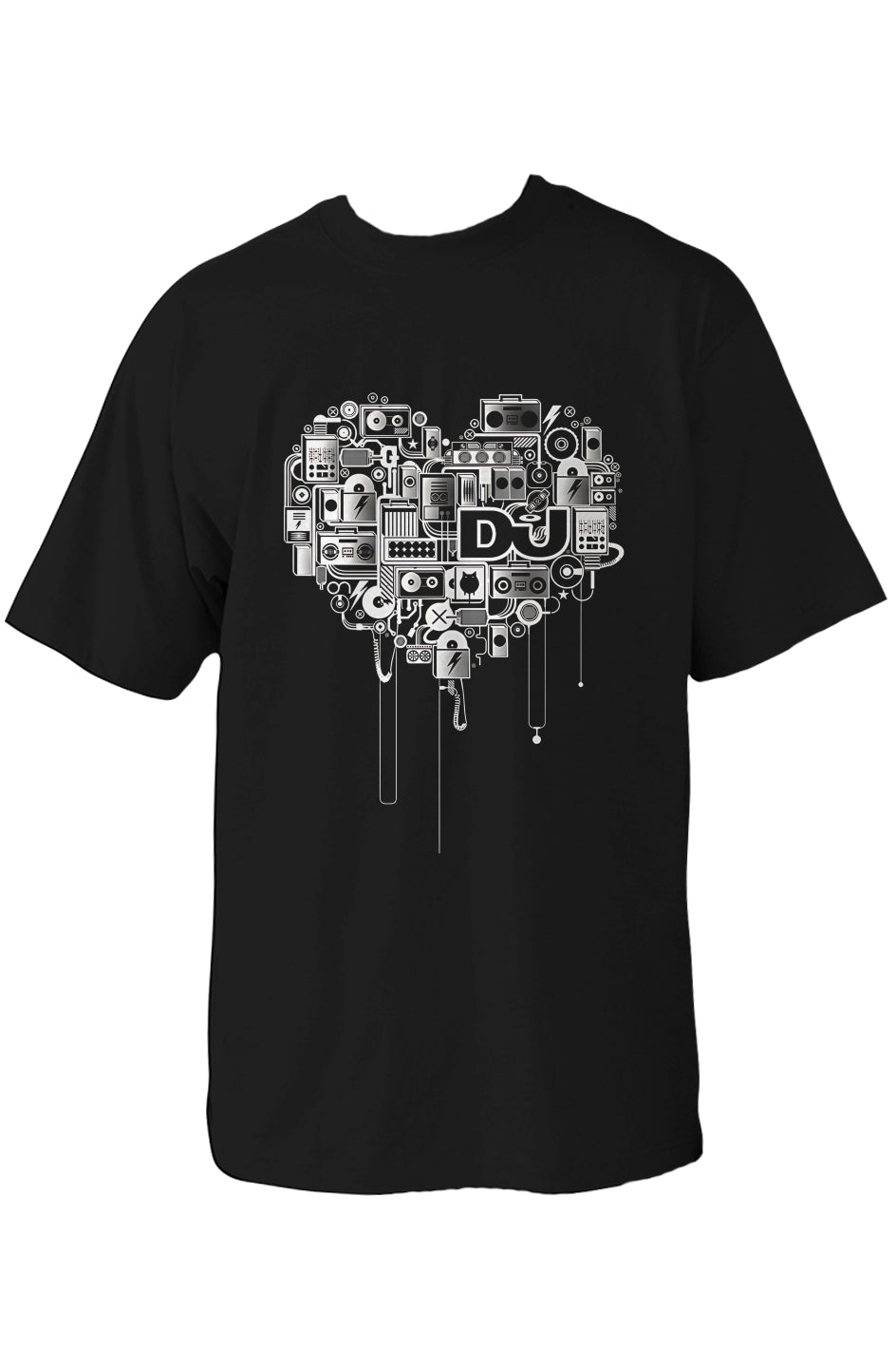 TRUST THE DJ HEART Oversized Heavyweight T Shirt