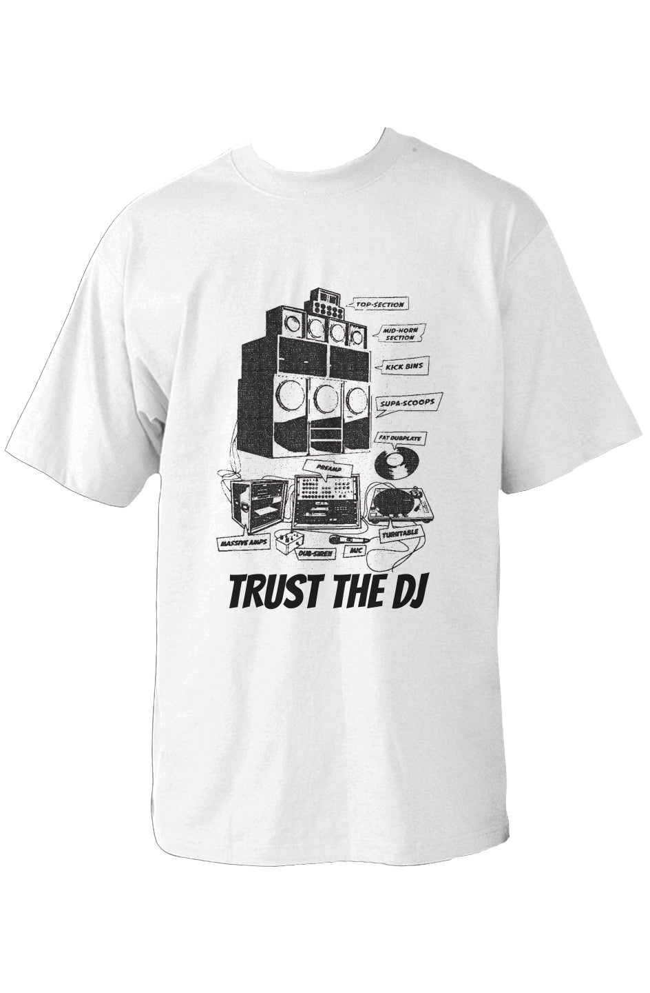 Old School Set Up Oversized Heavyweight T Shirt