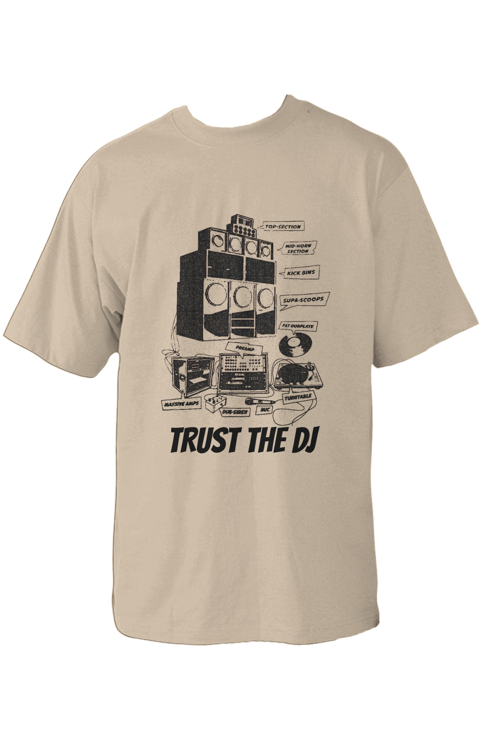 Old School Set Up Oversized Heavyweight T Shirt