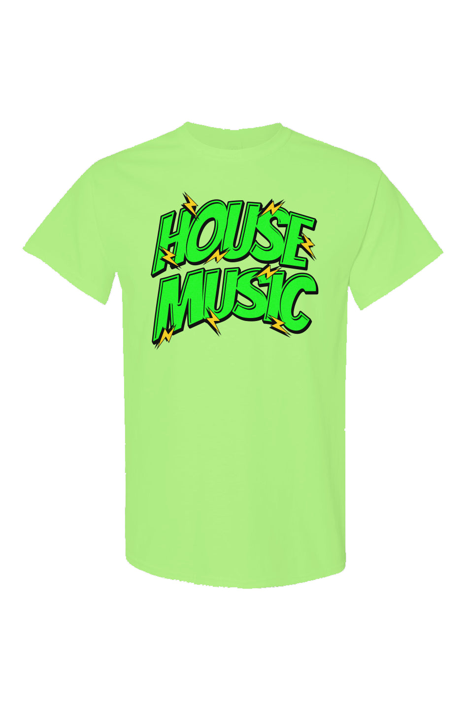HOUSE MUSIC Neon T Shirts